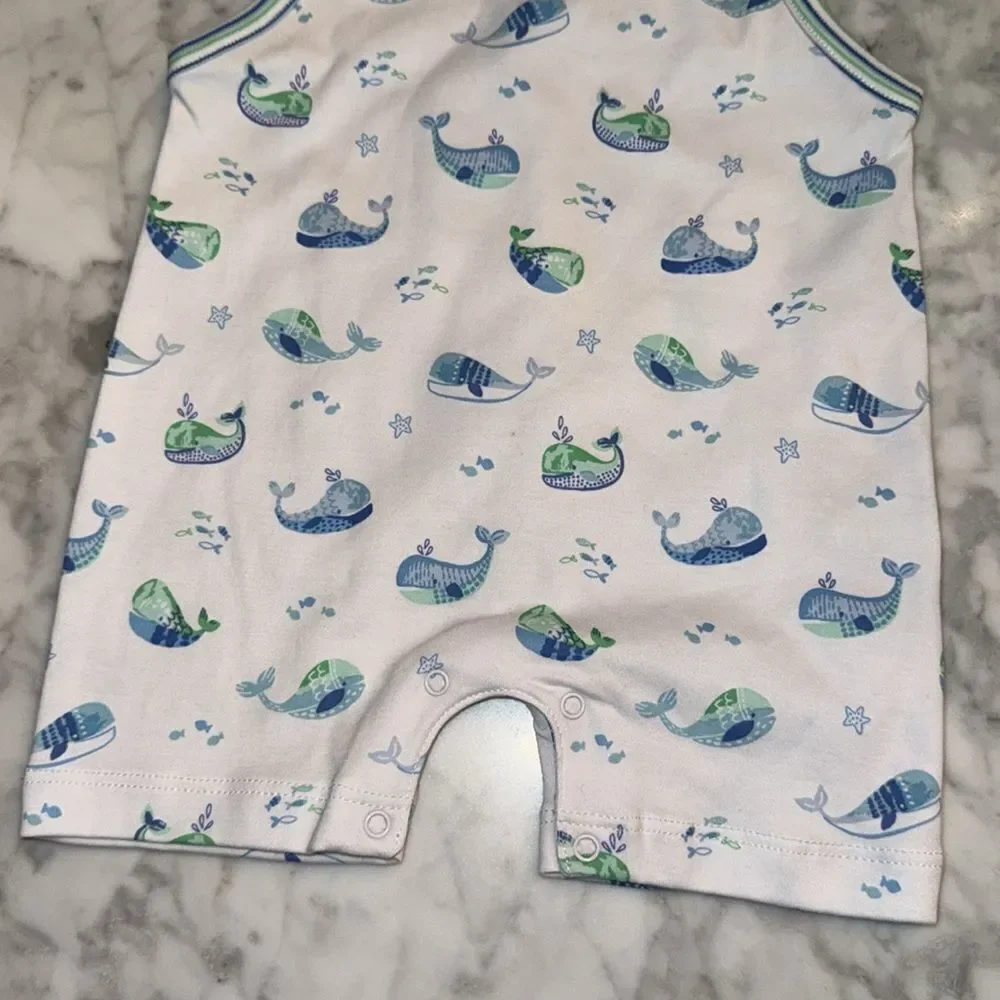NWT KISSY KISSY WHALE PLAYSUIT 3/6M